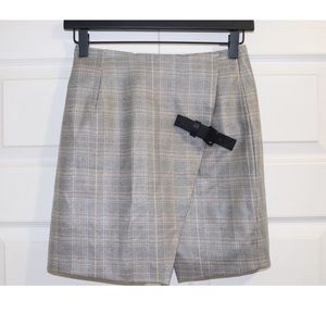 J. ING plaid mini skirt